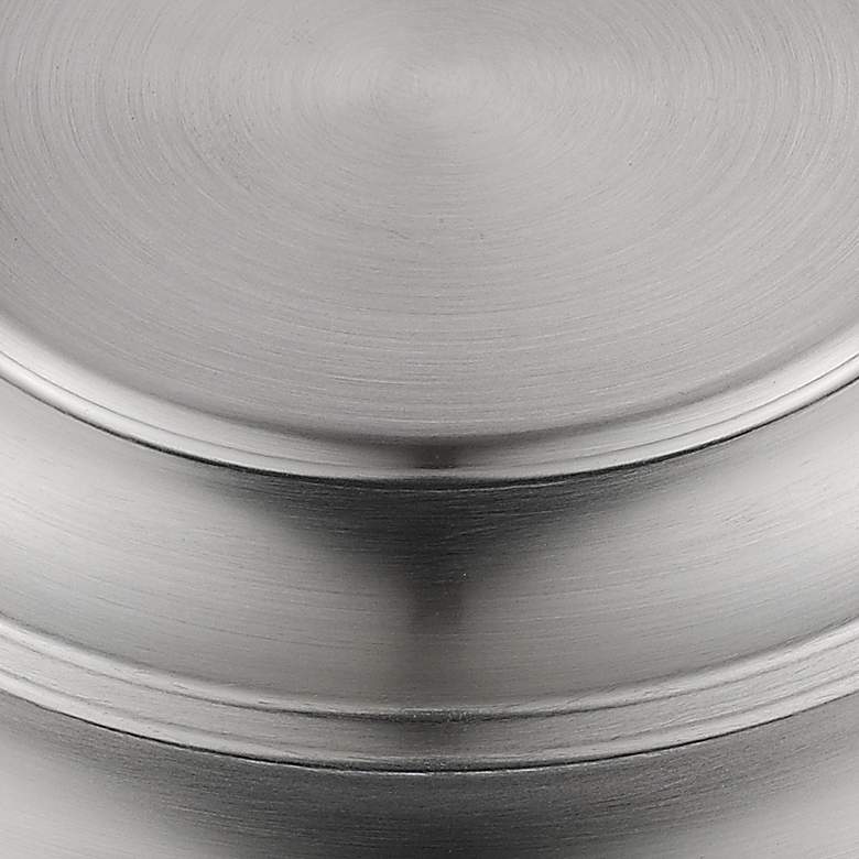 Image 2 Multi-Family 8 1/2" Wide Pewter 1-Light Flush Mount With Opal Glass more views