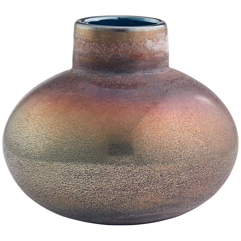 Image 1 Multi-Tone Red 8 3/4" Wide Glass Decorative Vase