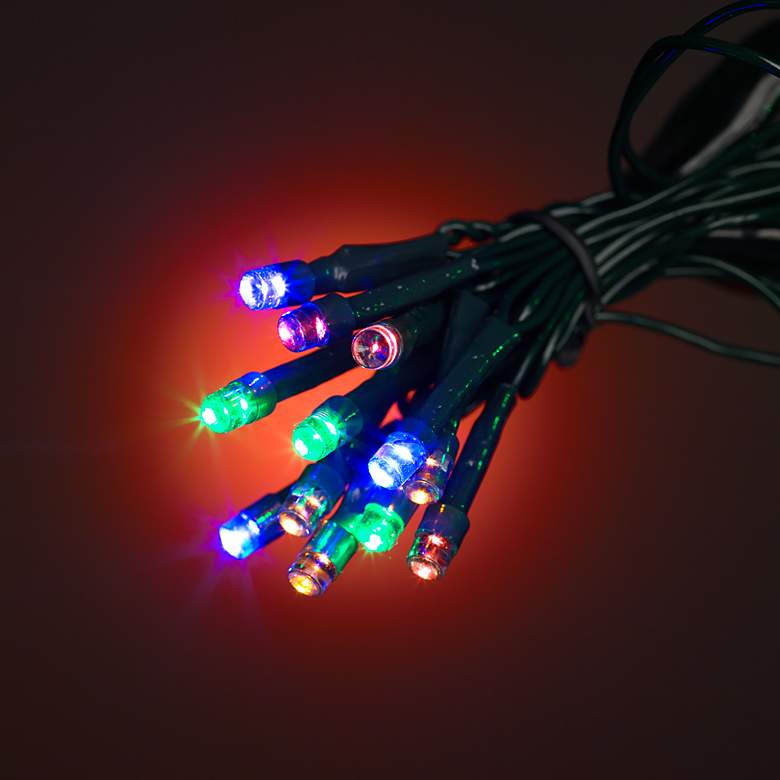 Image 1 Multicolor 17&#39; Battery Operated Timer LED String Lights
