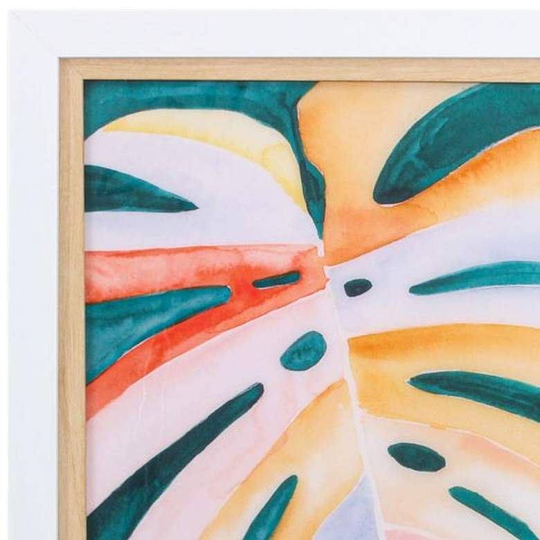 Image 4 Multicolor Monstera I 28" High Rectangular Framed Wall Art more views