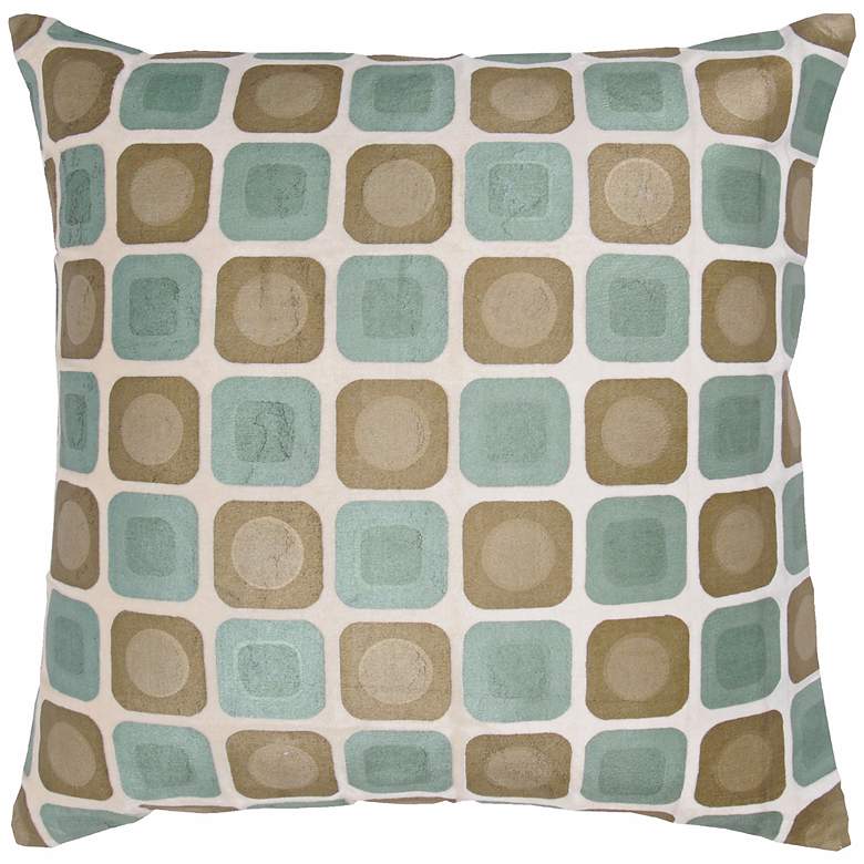 Image 1 Multicolored Shapes 18 inch Square Modern Throw Pillow