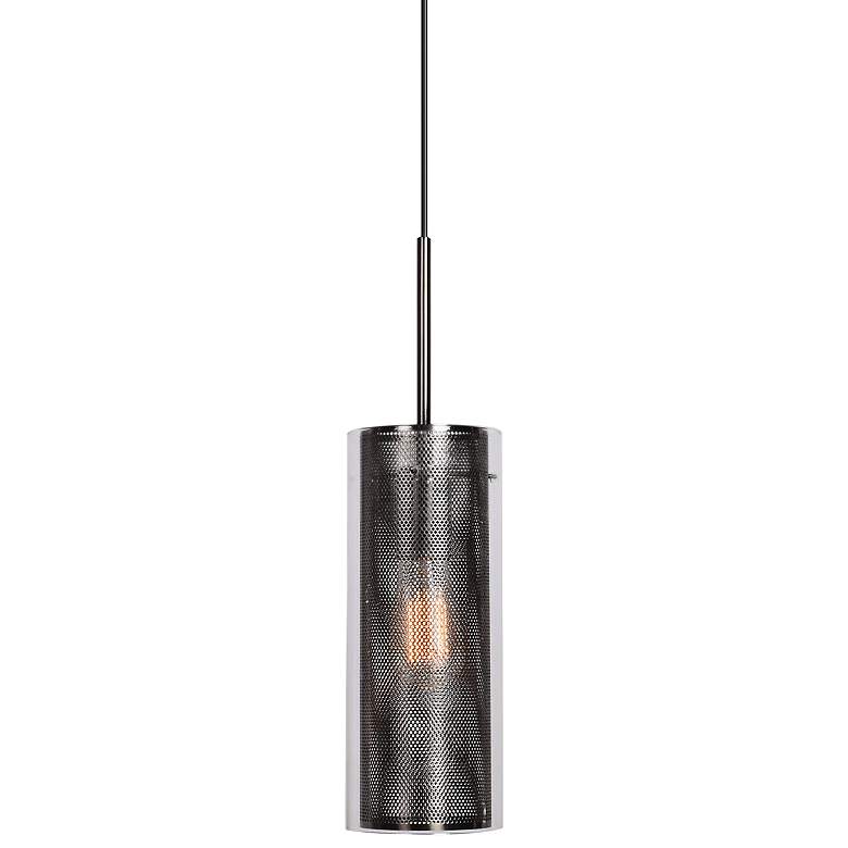 Image 1 Multis 5 inch Wide Black Chrome Mini Pendant