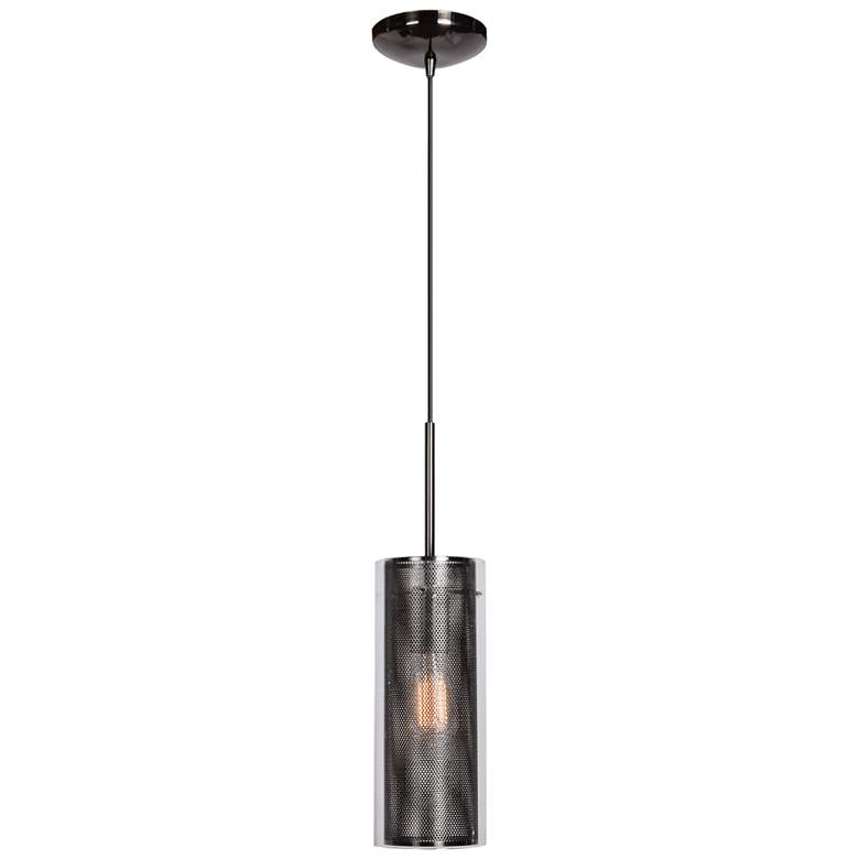 Image 2 Multis 5 inch Wide Black Chrome Mini Pendant more views