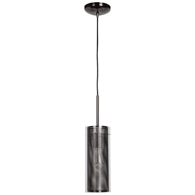 Image 3 Multis 5" Wide Black Chrome Mini Pendant more views