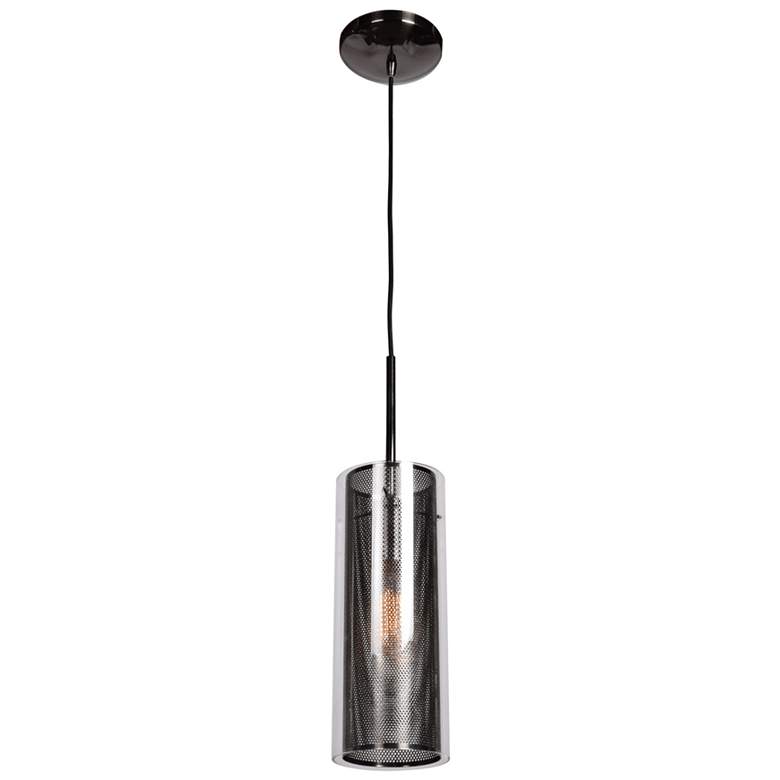Image 4 Multis 5" Wide Black Chrome Mini Pendant more views