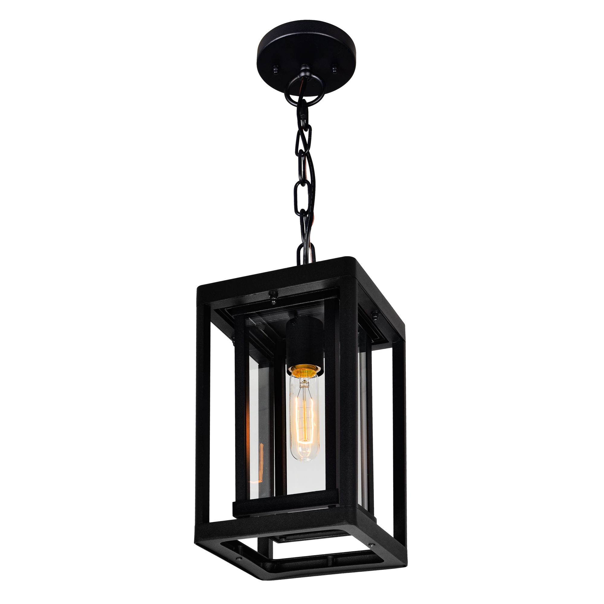 Image 2 Mulvane 1 Light Black Outdoor Pendant more views