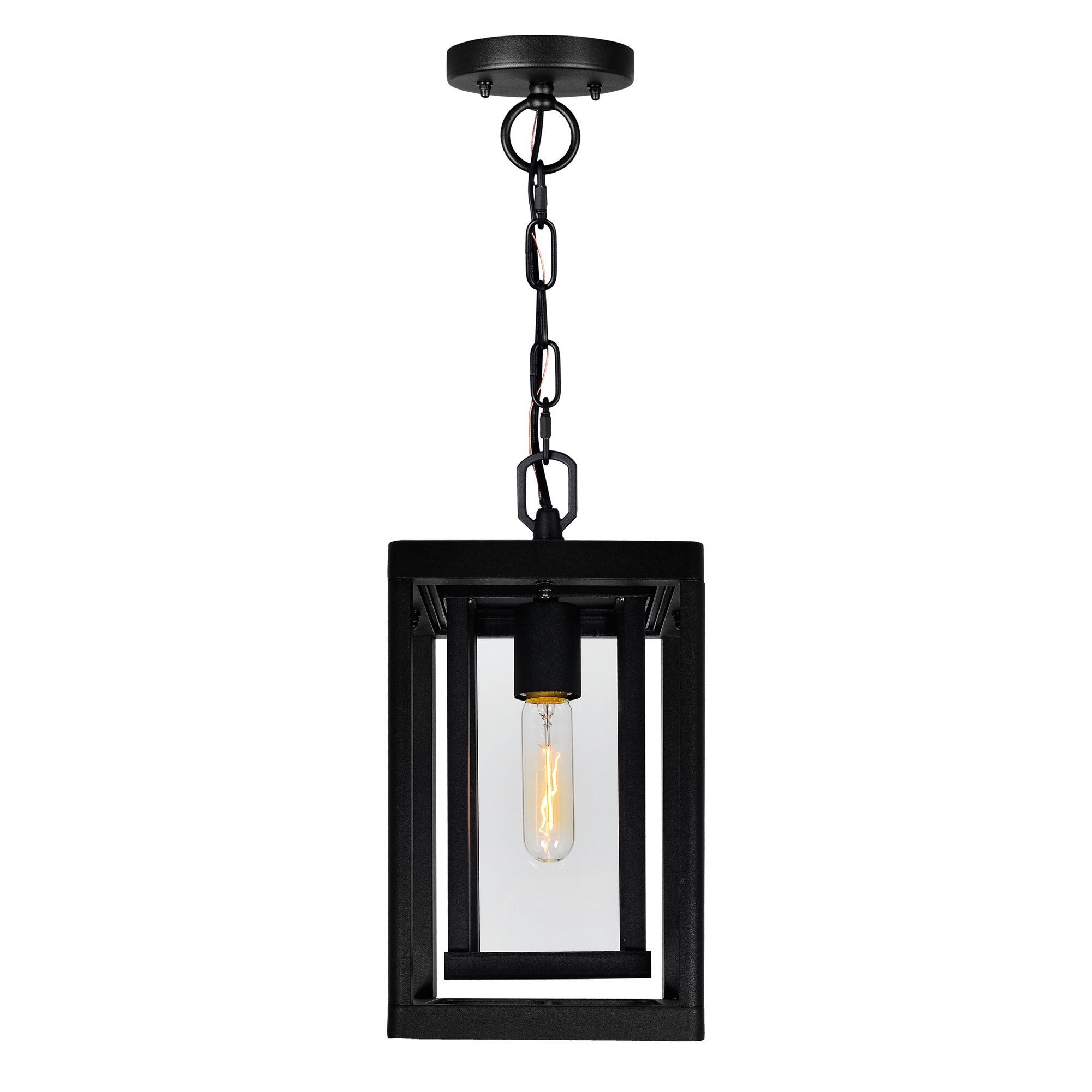 Image 3 Mulvane 1 Light Black Outdoor Pendant more views