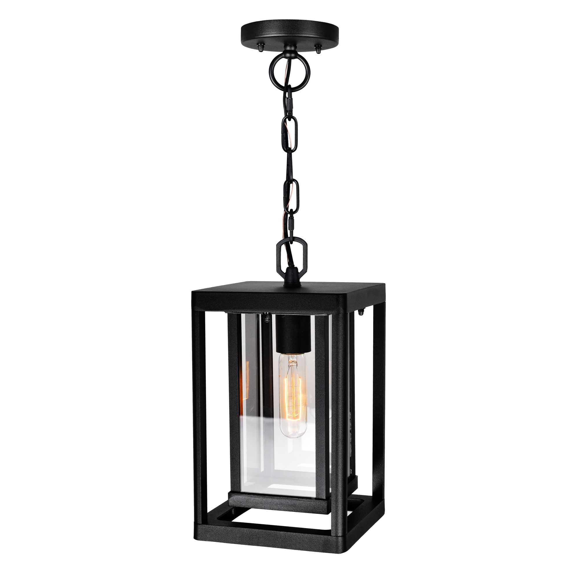 Image 5 Mulvane 1 Light Black Outdoor Pendant more views