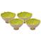 Mum Small Lichen Ceramic Footed Bowls Set of 4