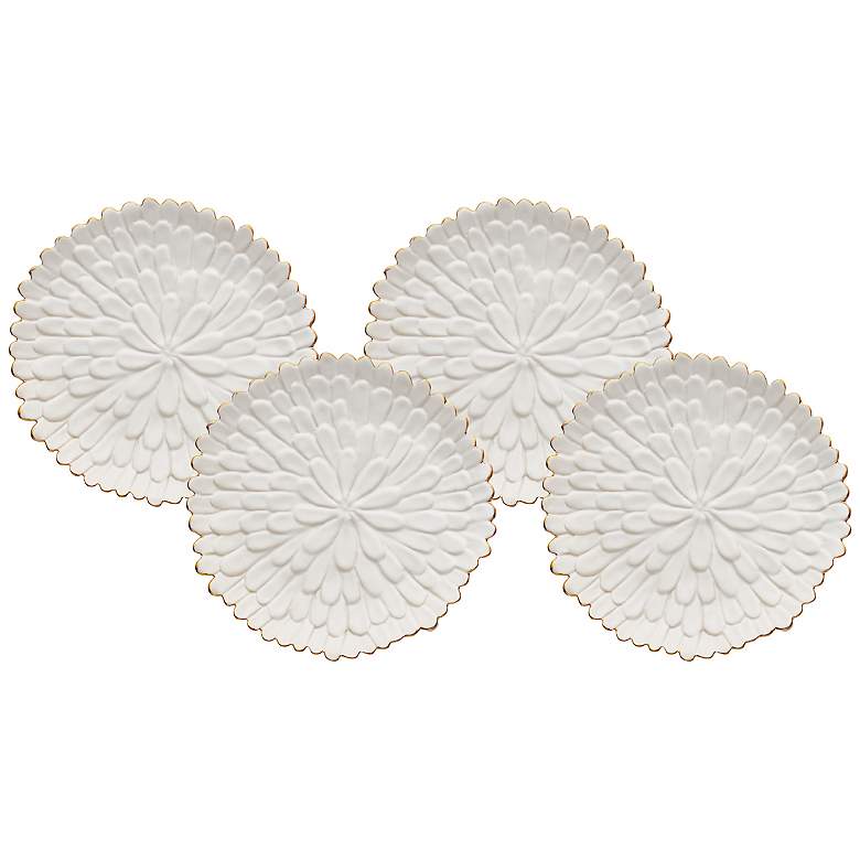 Image 1 Mum White Ceramic Plates Set of 4