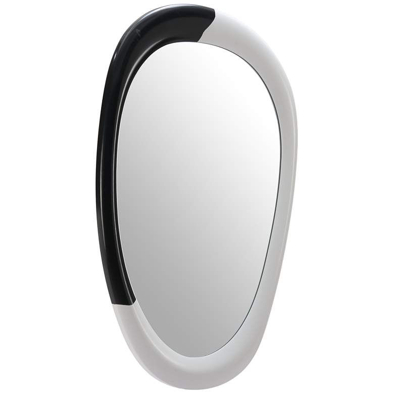 Image 1 Muna Mirror White & Black