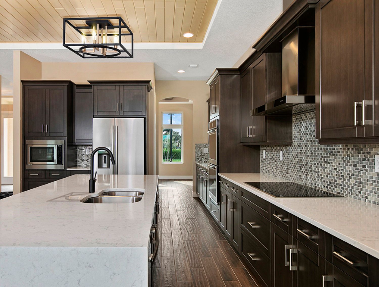 Image 4 Mundazo 16"W Black and Brushed Gold 4-Light Ceiling Light more views