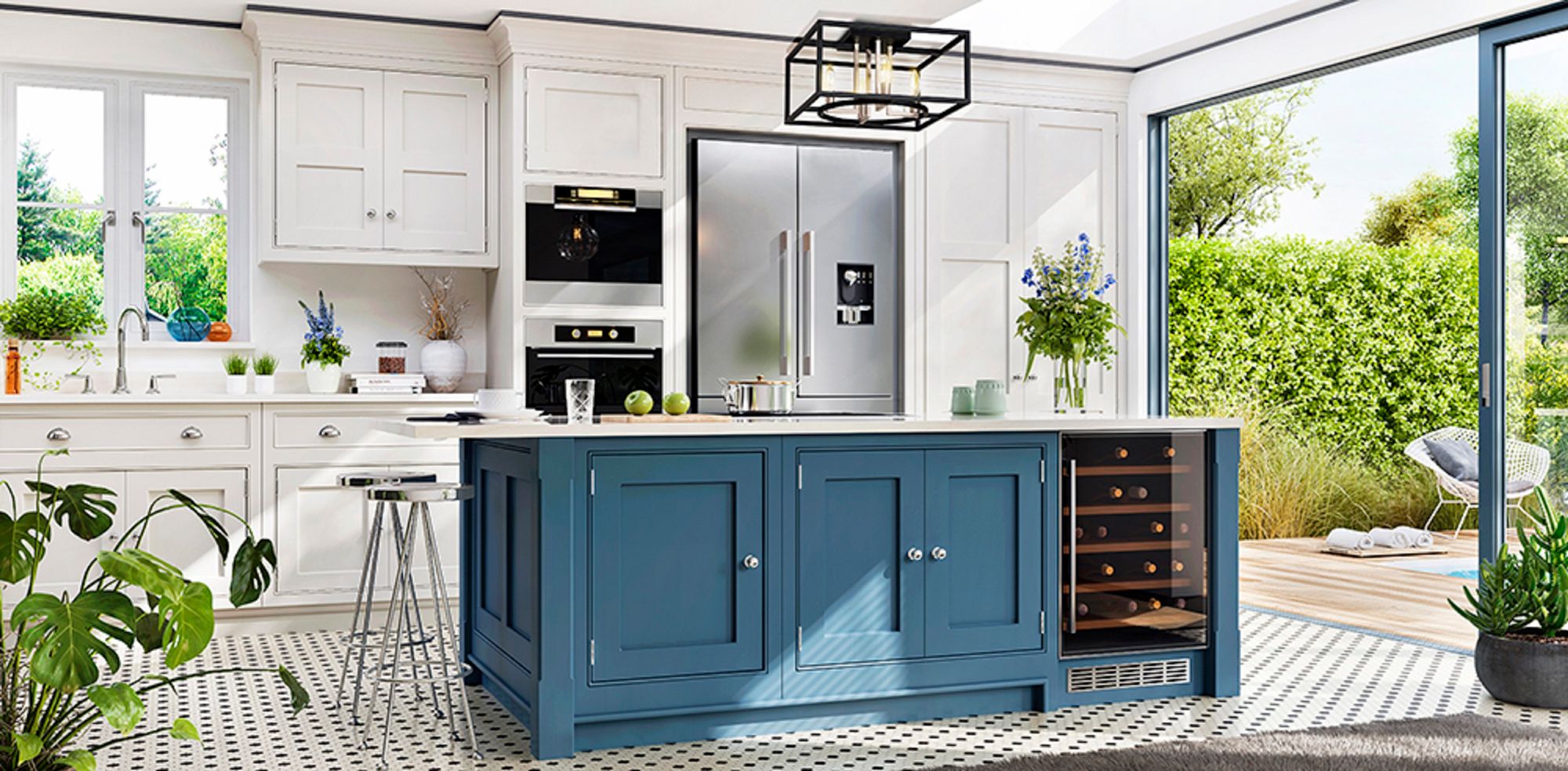 Image 4 Mundazo Open Frame Ceiling Light with Matte Black and Brushed Nickel Finish more views