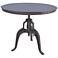Mundra 36" Wide Industrial Iron Adjustable Crank Dining Table