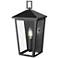 Munger 14" High 1-Light Outdoor Wall Sconce in Powder Coated Black