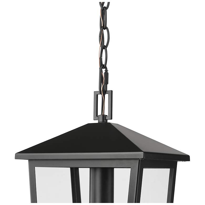 Image 3 Munger 9.25" Wide 1-Light Outdoor Hanging Pendant in Powder Coated Black more views