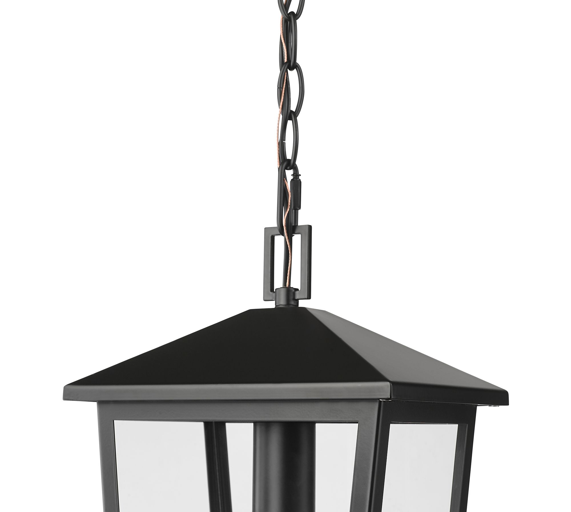 Image 3 Munger 9.25" Wide Outdoor Hanging Pendant in Powder Coated Black more views