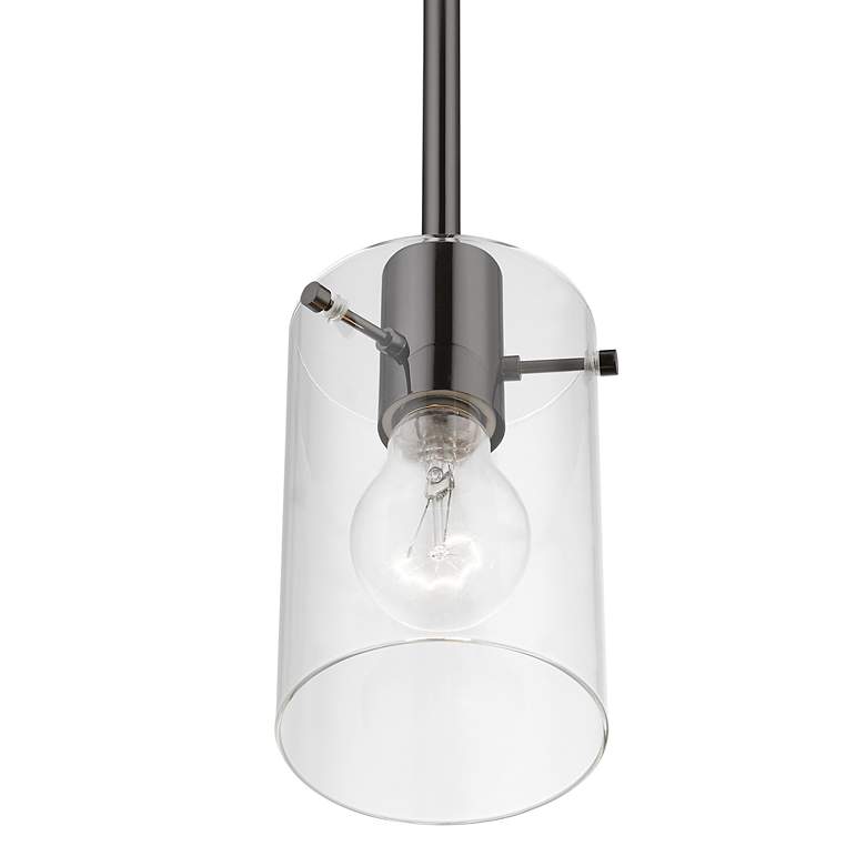 Image 6 Munich 1 Light Black Chrome Single Pendant more views
