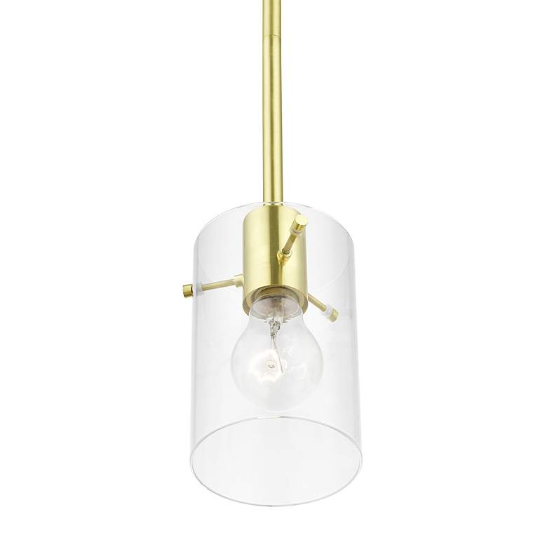 Image 6 Munich 1 Light Satin Brass Single Pendant more views