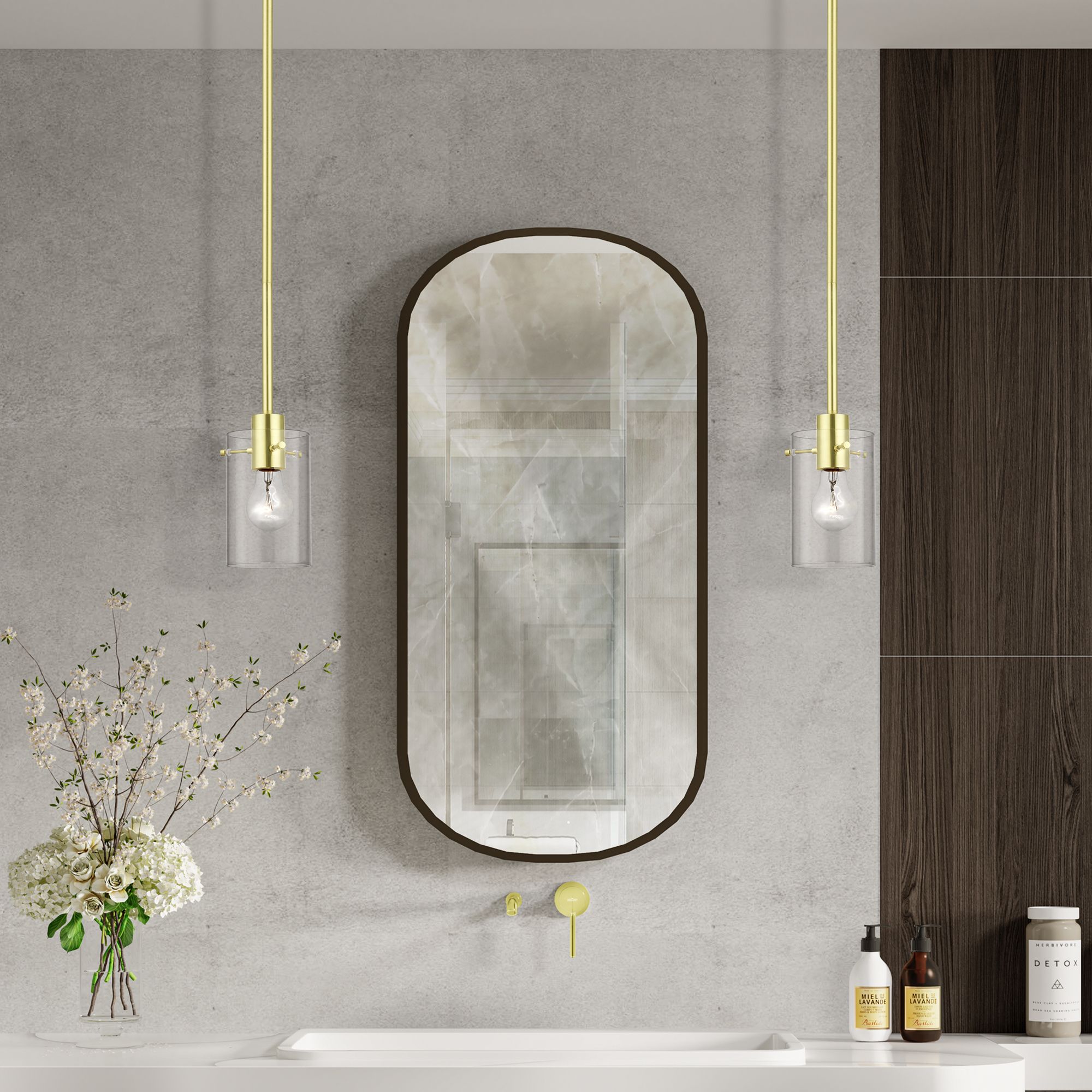 Munich 1 Light Satin Brass Single Pendant