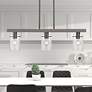 Thumbnail1 of Munich 3 Light Black Chrome Linear Chandelier
