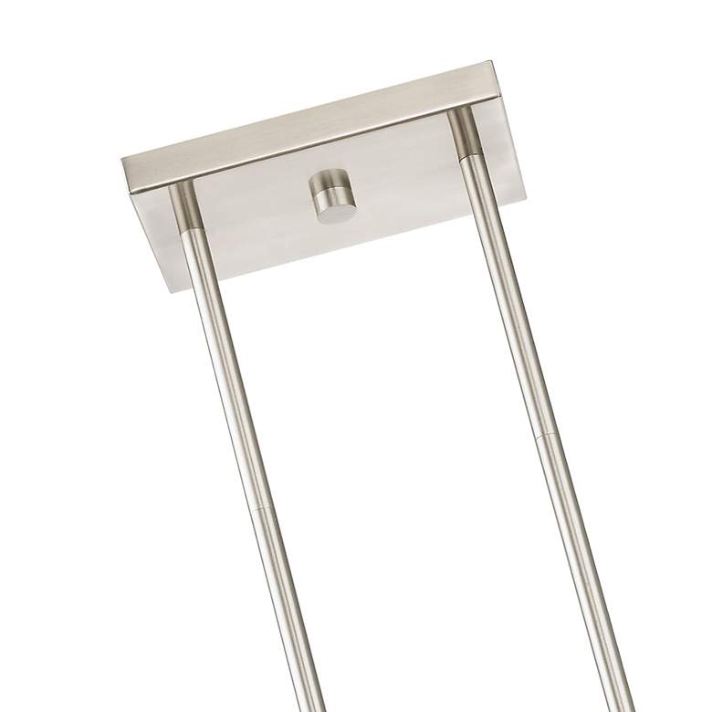 Image 7 Munich 3 Light Brushed Nickel Linear Chandelier more views