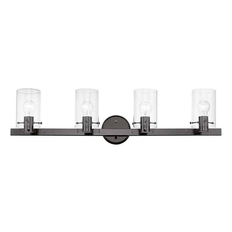 Image 4 Munich 4 Light Black Chrome Vanity Sconce more views