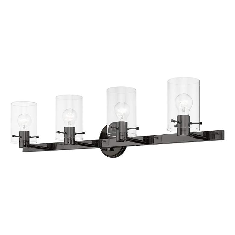 Image 6 Munich 4 Light Black Chrome Vanity Sconce more views
