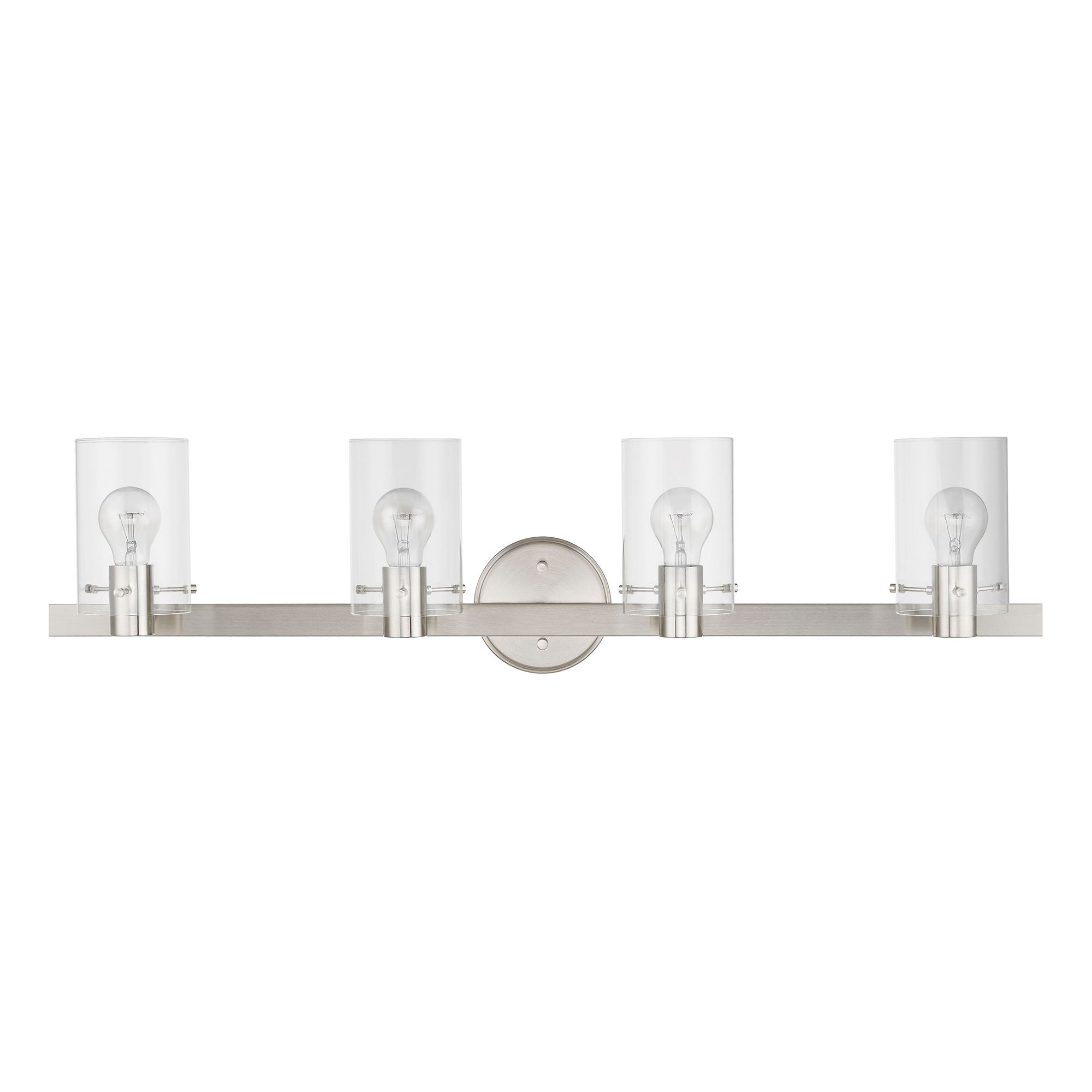 Image 3 Munich 4 Light Brushed Nickel Vanity Sconce more views