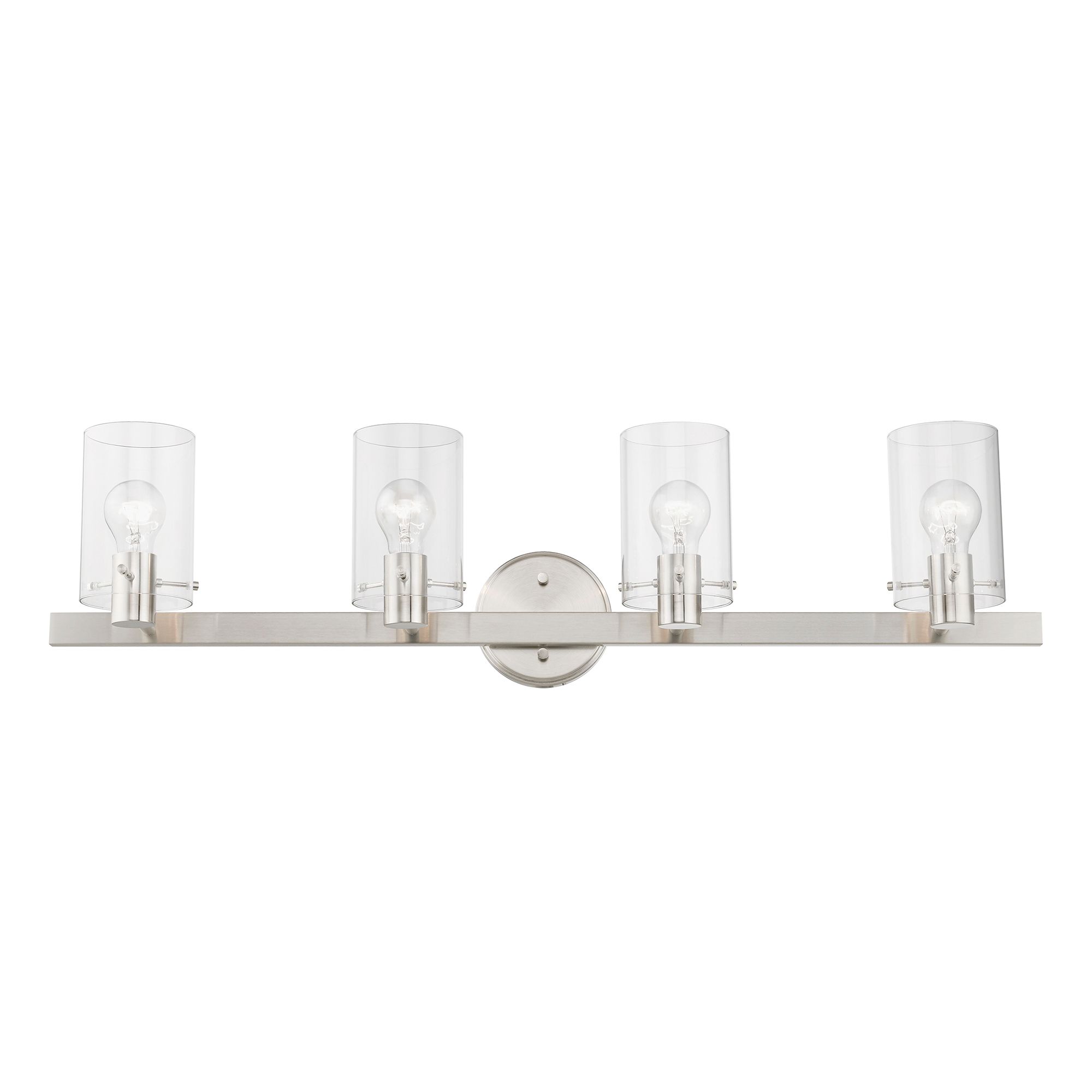 Image 4 Munich 4 Light Brushed Nickel Vanity Sconce more views