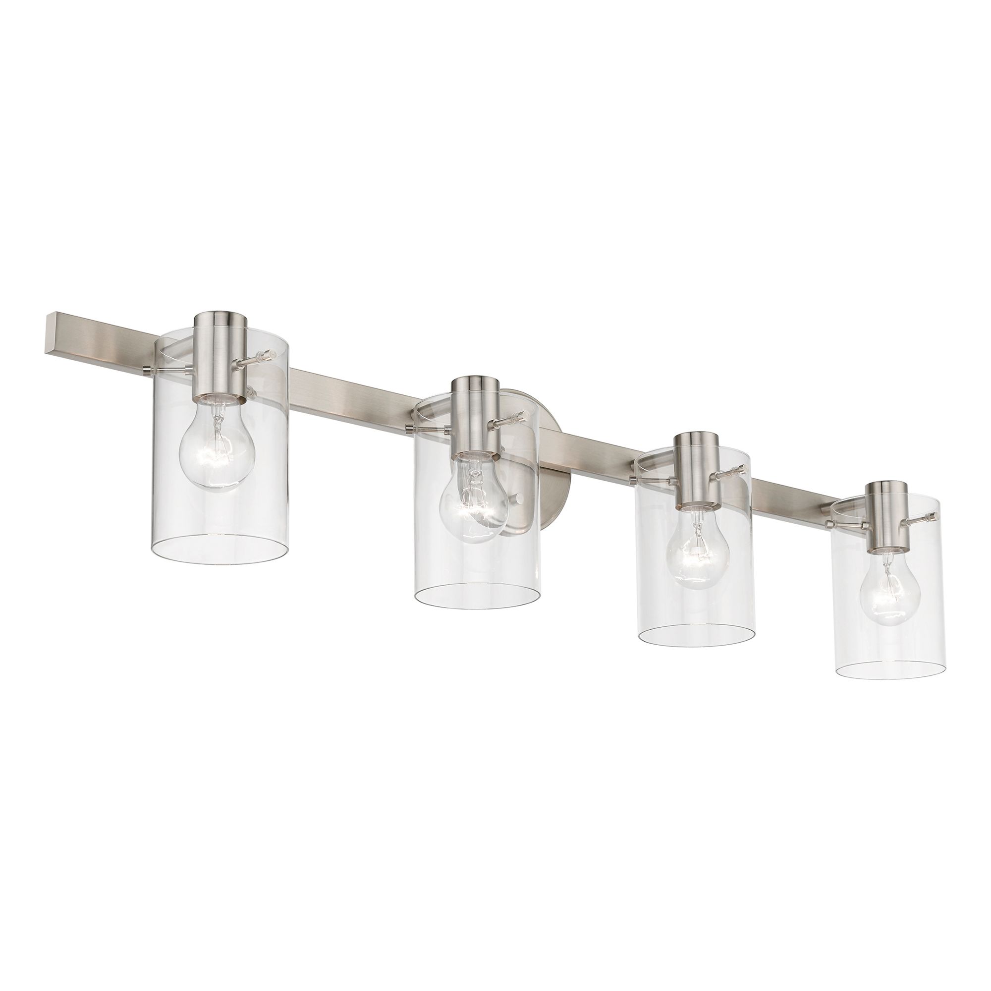 Image 5 Munich 4 Light Brushed Nickel Vanity Sconce more views