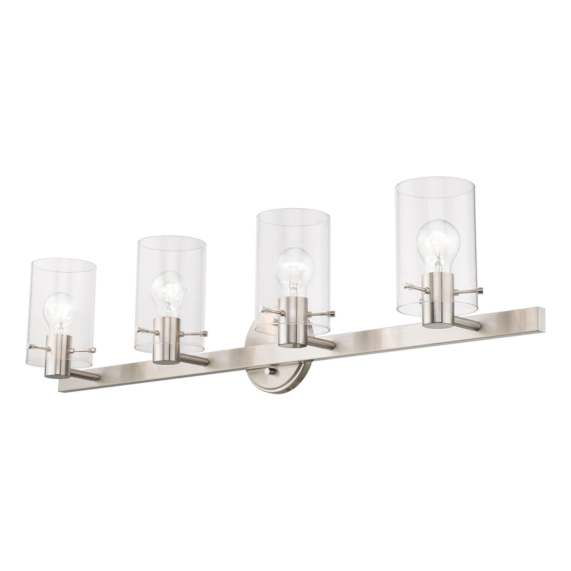 Image 6 Munich 4 Light Brushed Nickel Vanity Sconce more views