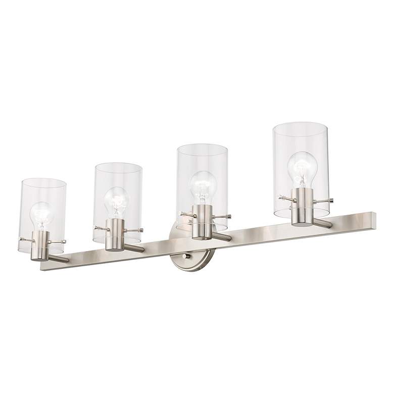 Image 6 Munich 4 Light Brushed Nickel Vanity Sconce more views