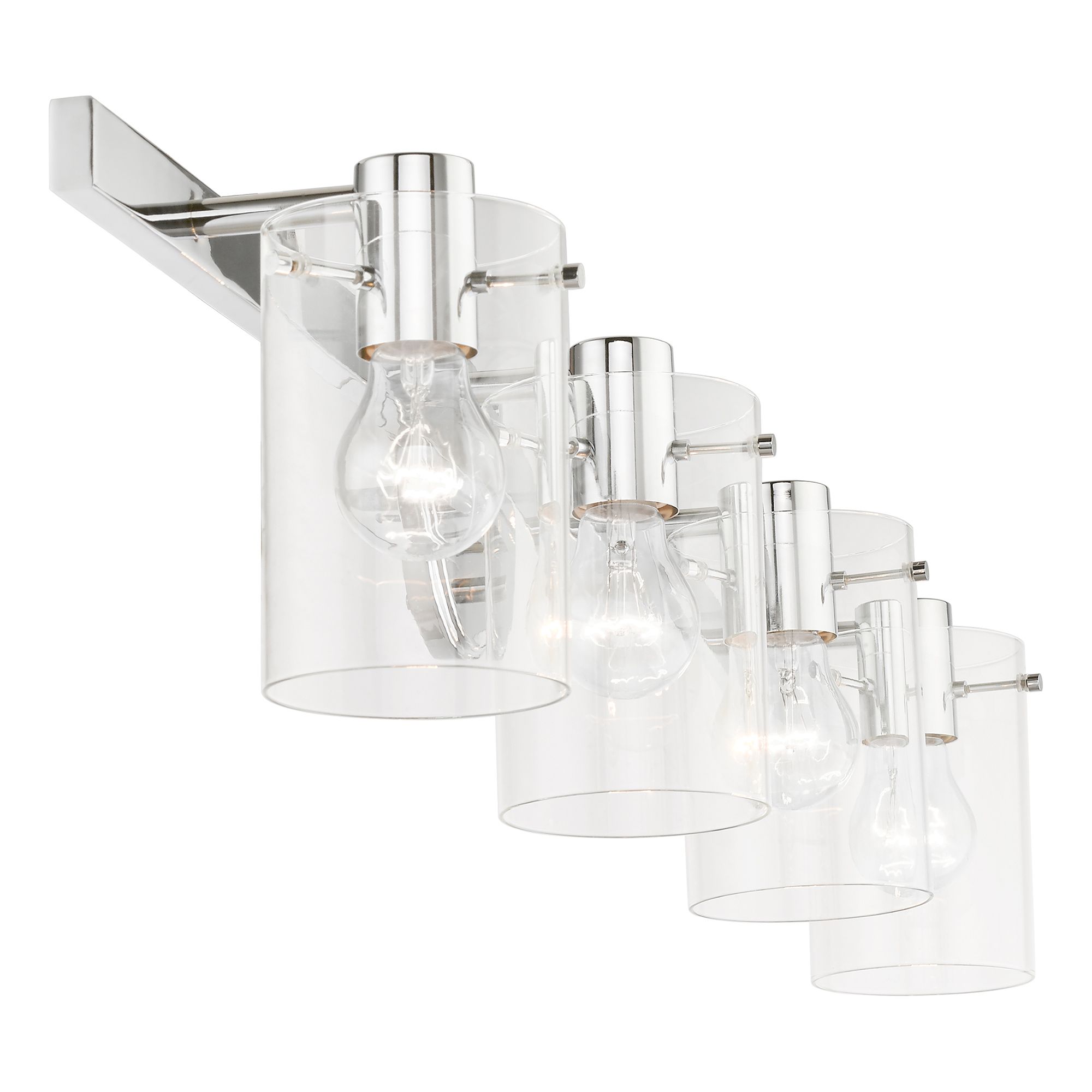 Munich 4 Light Polished Chrome Vanity Sconce