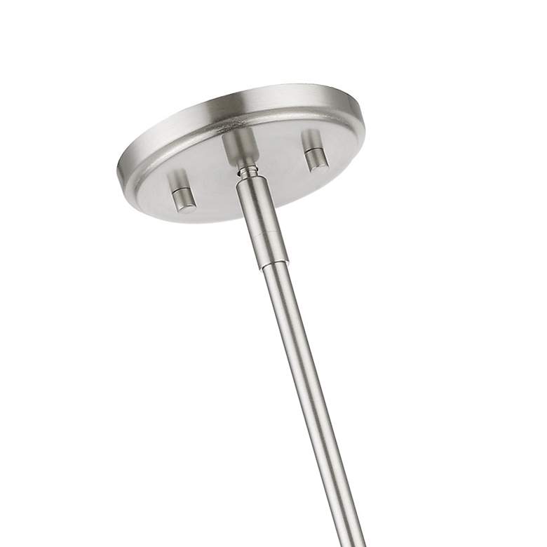 Image 7 Munich 5" Wide Brushed Nickel Cylinder Mini Pendant more views