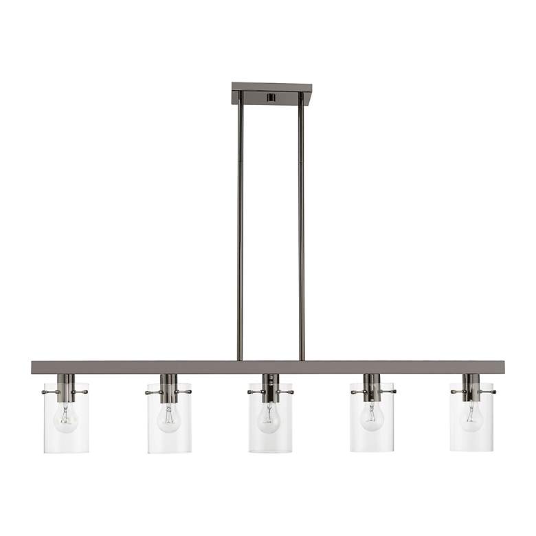 Image 3 Munich 5 Light Black Chrome Linear Chandelier more views