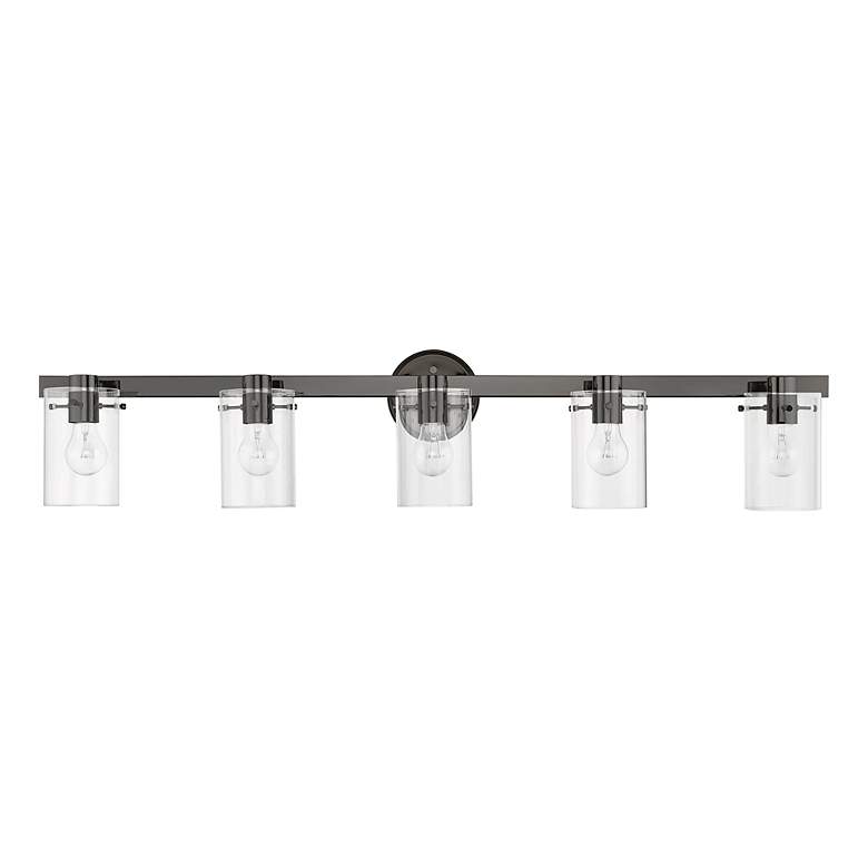 Image 3 Munich 5 Light Black Chrome Vanity Sconce more views