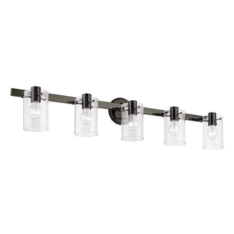 Image 4 Munich 5 Light Black Chrome Vanity Sconce more views