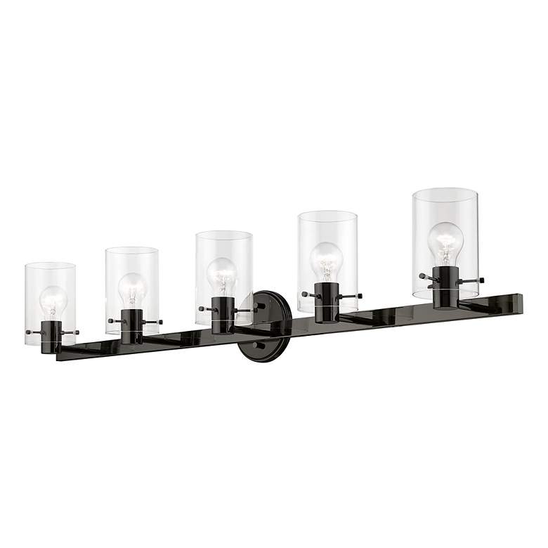Image 5 Munich 5 Light Black Chrome Vanity Sconce more views