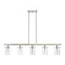 3_Munich 5 Light Brushed Nickel Linear Chandelier more views