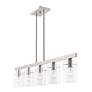 7_Munich 5 Light Brushed Nickel Linear Chandelier more views