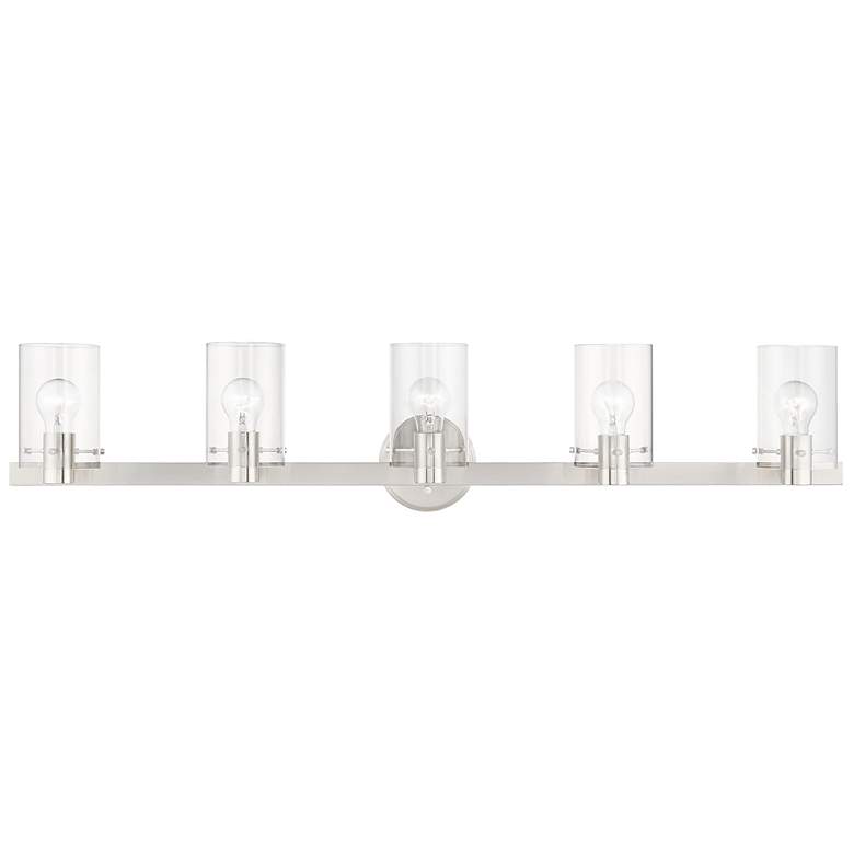 Image 2 Munich 5 Light Brushed Nickel Vanity Sconce