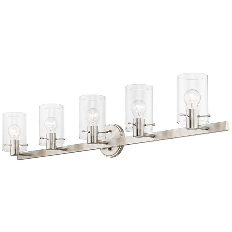 Image 6 Munich 5 Light Brushed Nickel Vanity Sconce more views