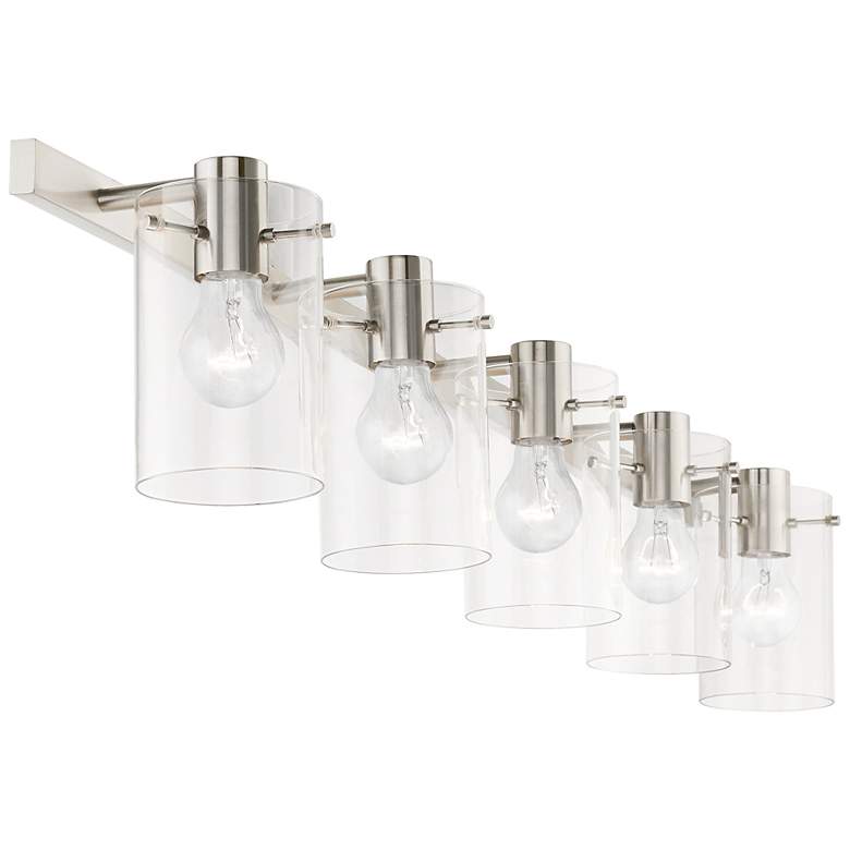 Image 7 Munich 5 Light Brushed Nickel Vanity Sconce more views