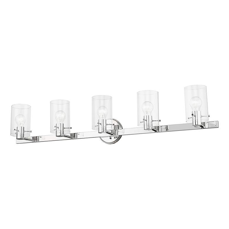 Image 4 Munich 5 Light Polished Chrome Vanity Sconce more views
