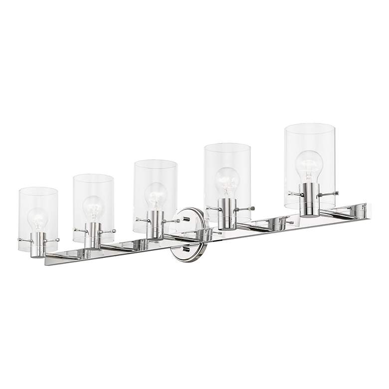 Image 5 Munich 5 Light Polished Chrome Vanity Sconce more views