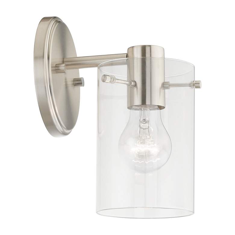 Image 6 Munich 8 1/2" High Brushed Nickel Wall Sconce more views