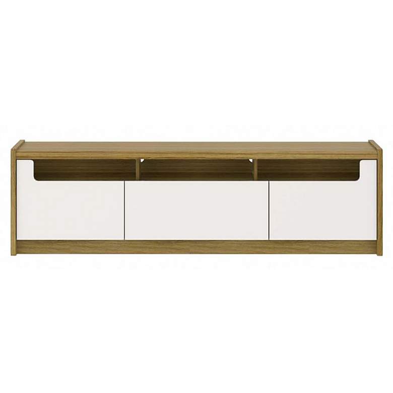 Image 1 Munoz 72.83 TV Stand in Off White Gloss