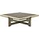 Munsey Antique Bronze Iron Dual-Marble Cocktail Table