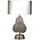 Murano Glass Leaf Nickel Table Lamp